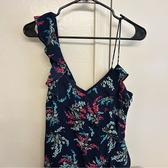 NWT Likely Ophelia Zoe Floral Ruffled Dress Navy Size 8 Wedding Guest Summer - Picture 4 of 12